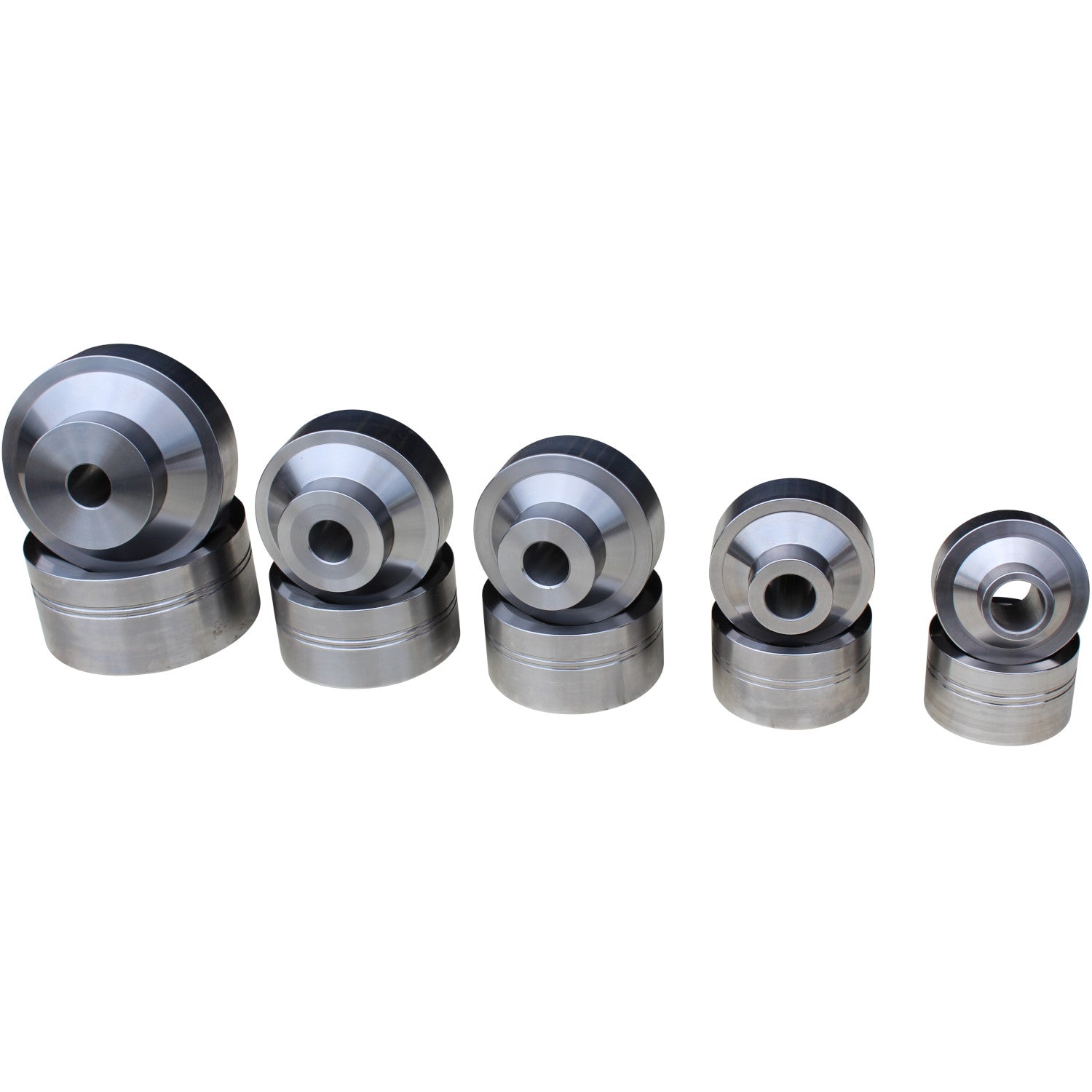 SWAG "Pipe" Dimple Dies (5) Piece Set, (3/4", 1", 1-1/4", 1-1/2", 2")