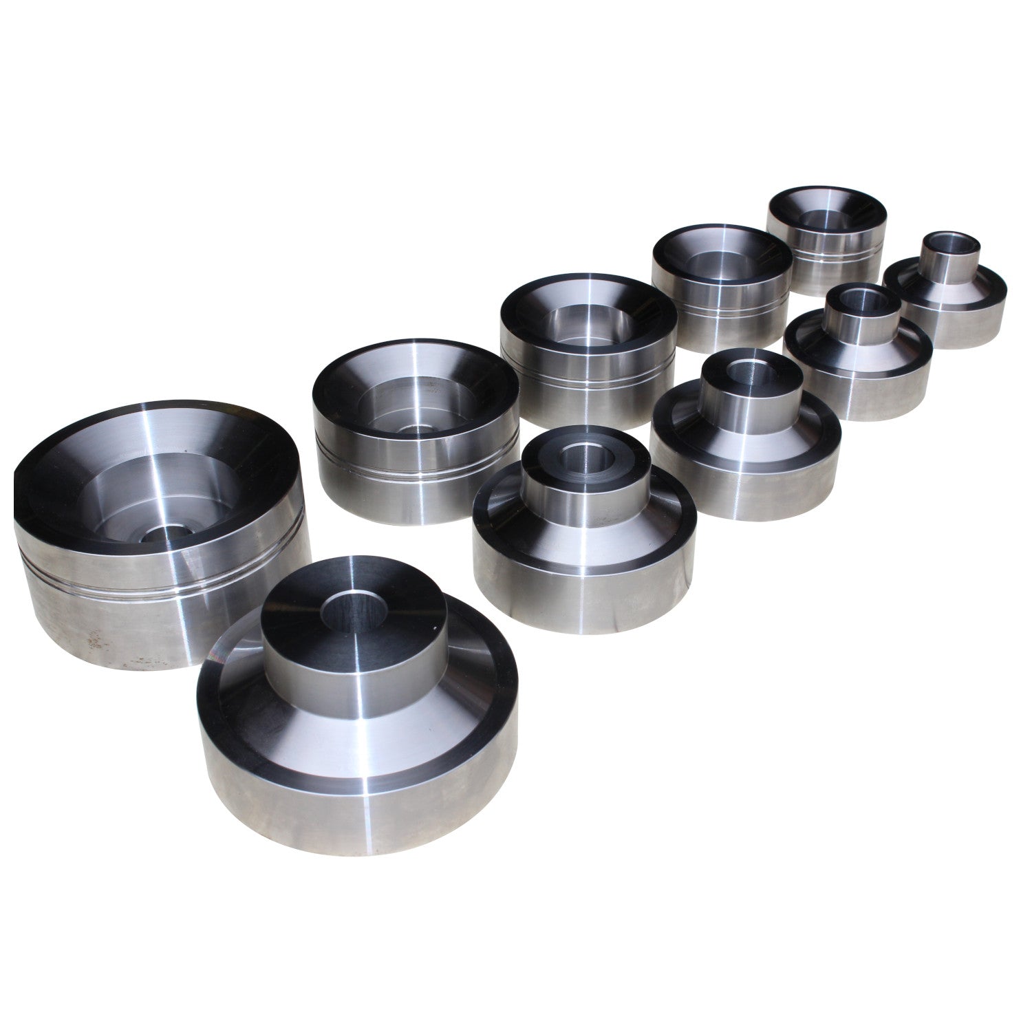 SWAG "Pipe" Dimple Dies (5) Piece Set, (3/4", 1", 1-1/4", 1-1/2", 2")