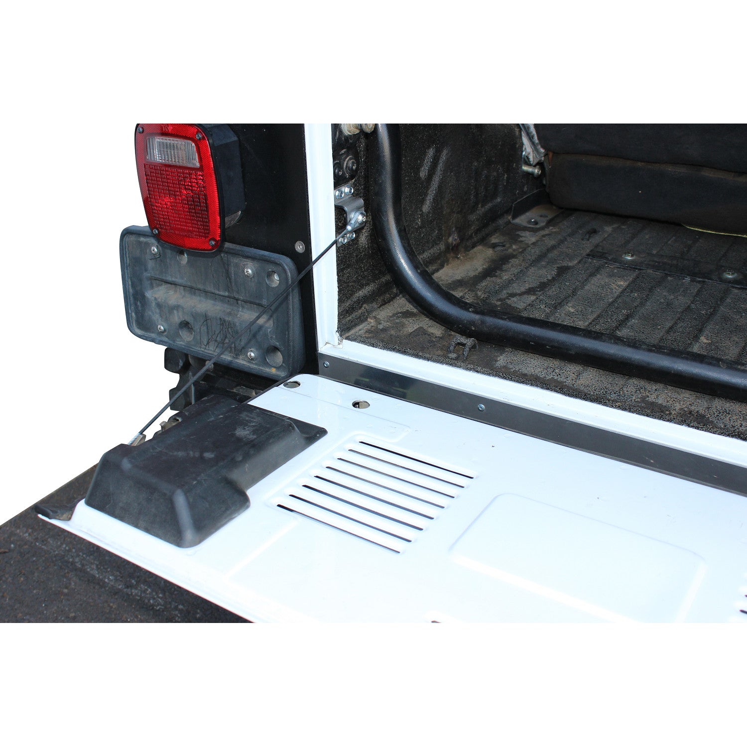 SWAG Jeep Wrangler Aluminum Drop Down Tailgate Conversion Kit