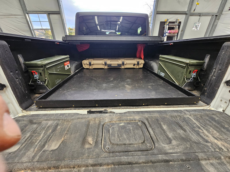Ammo Can Mounts In The Back Of A Gladiator