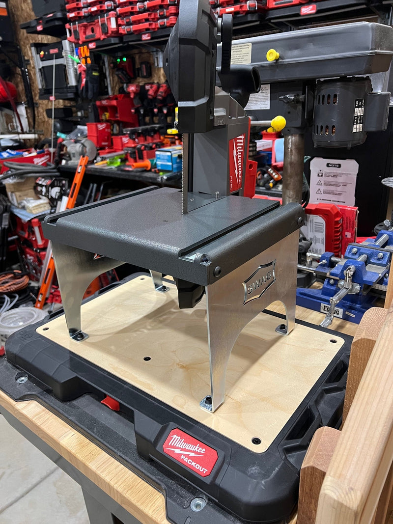 Portaband Table Attached To Milwaukee Packout Lid