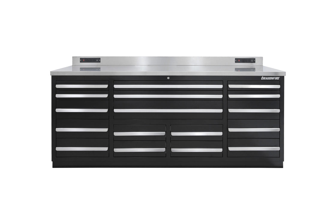 Dragonfire Tools 17 Drawer Pro Series Heavy Duty 7FT Workbench