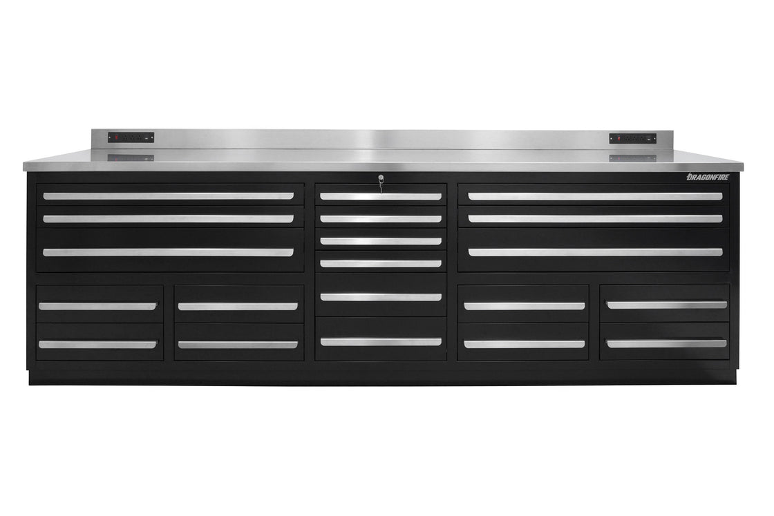 Dragonfire Tools 20 Drawer Pro Series 9FT 4 1/4″ Workbench