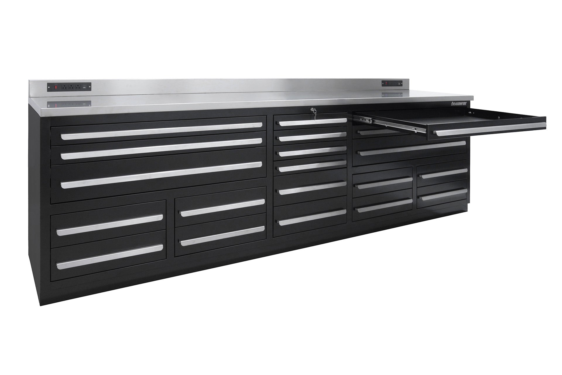 Dragonfire Tools 20 Drawer Pro Series 9FT 4 1/4″ Workbench – SWAG
