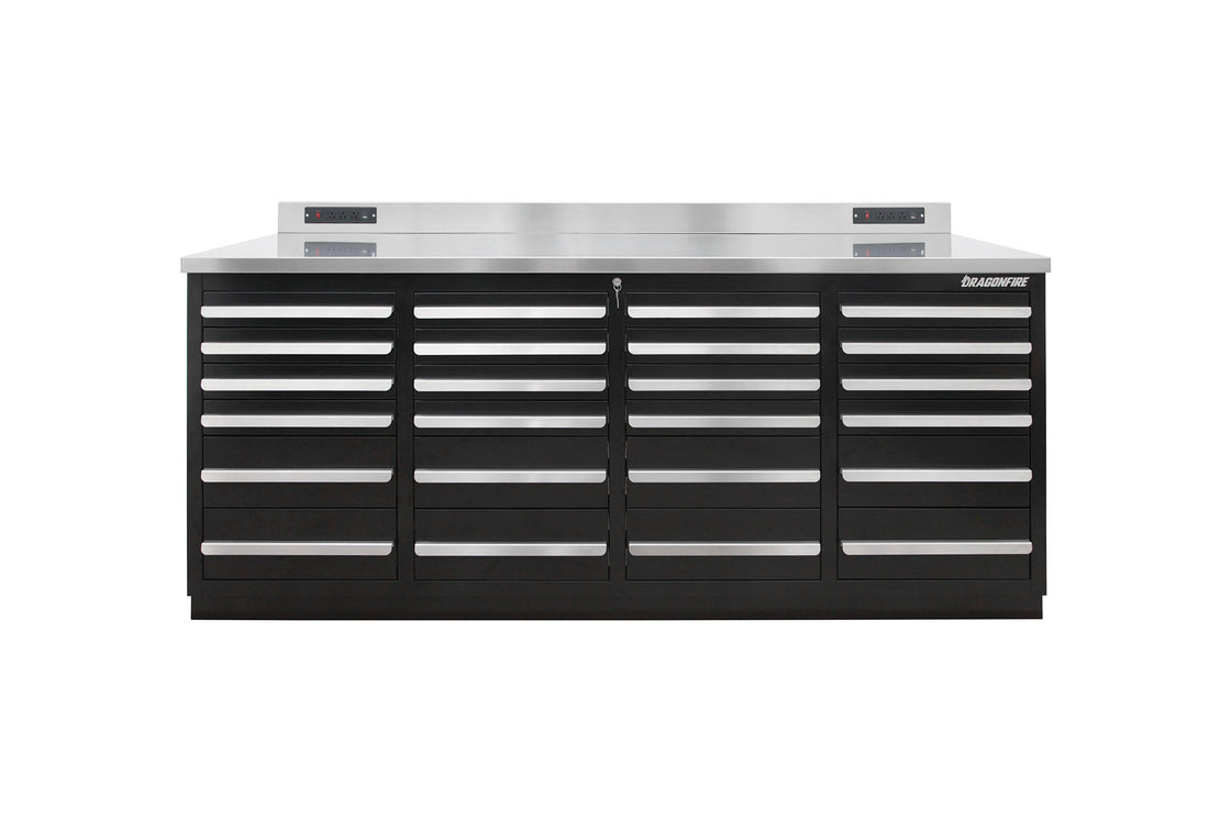 Dragonfire Tools 24 Drawer Pro Series 7FT Heavy Duty Workbench