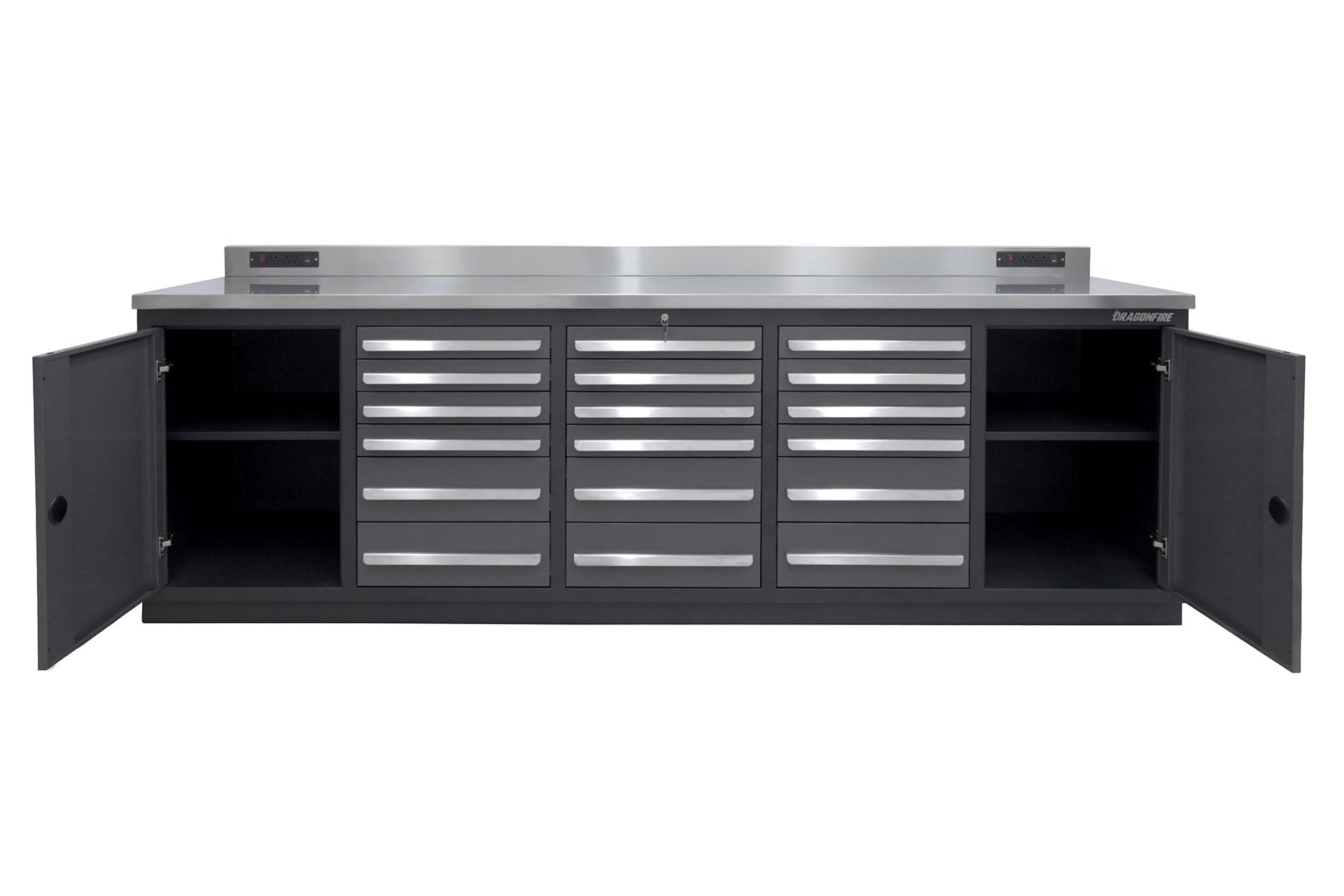 Dragonfire Tools 18 Drawer Pro Series 9FT 4 1/4″ Workbench – SWAG