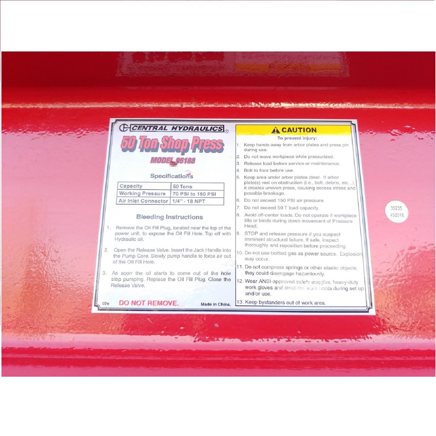SWAG 50 Ton Press Rolling Caster Kit