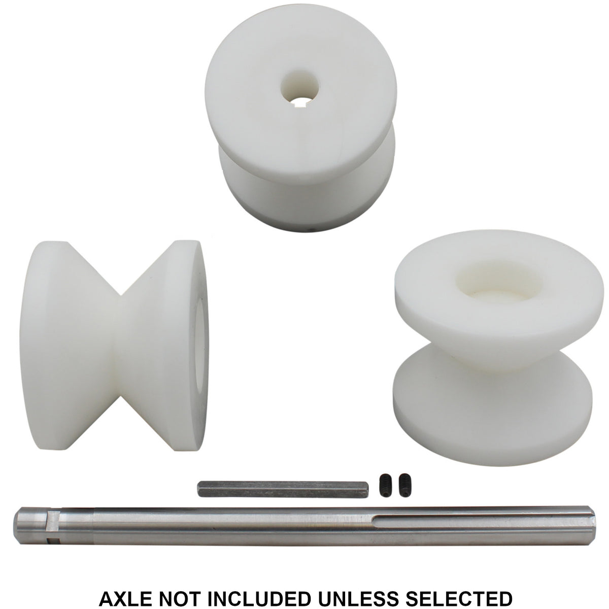 V Groove "Diamond Profile" Roller Dies Up To 1.5" Square Material On Edge Delrin