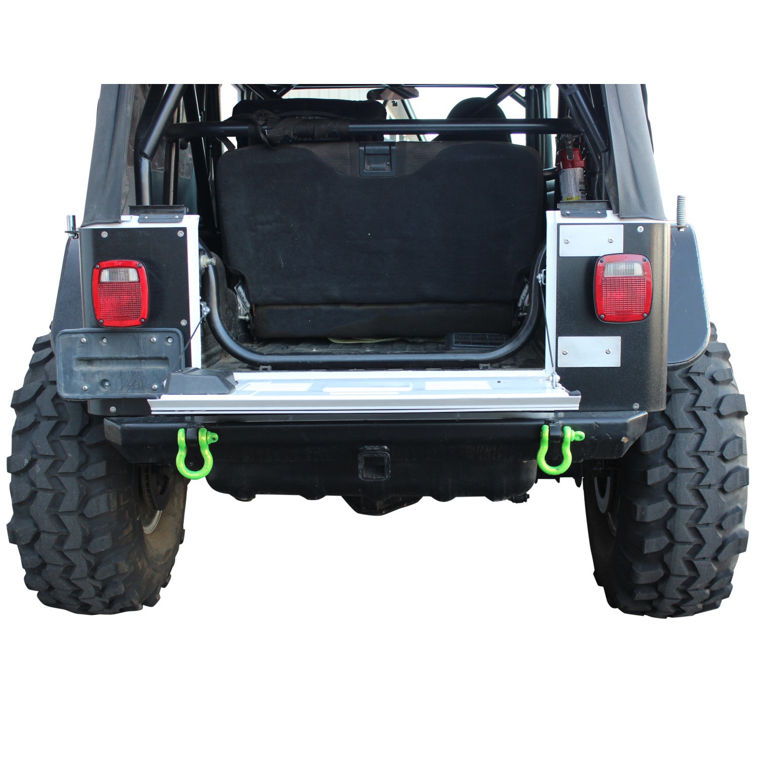 SWAG Jeep Wrangler Aluminum Drop Down Tailgate Conversion Kit