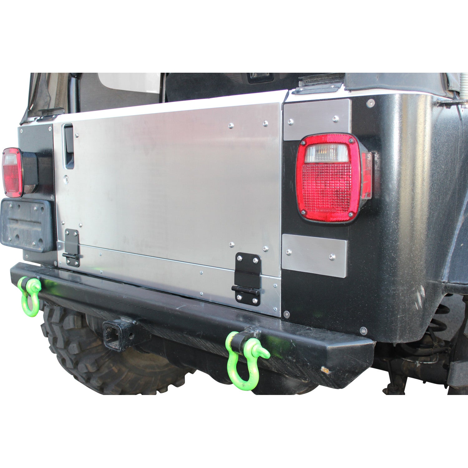 SWAG Jeep Wrangler "Flat Back" Aluminum Drop Down Tailgate Conversion Kit