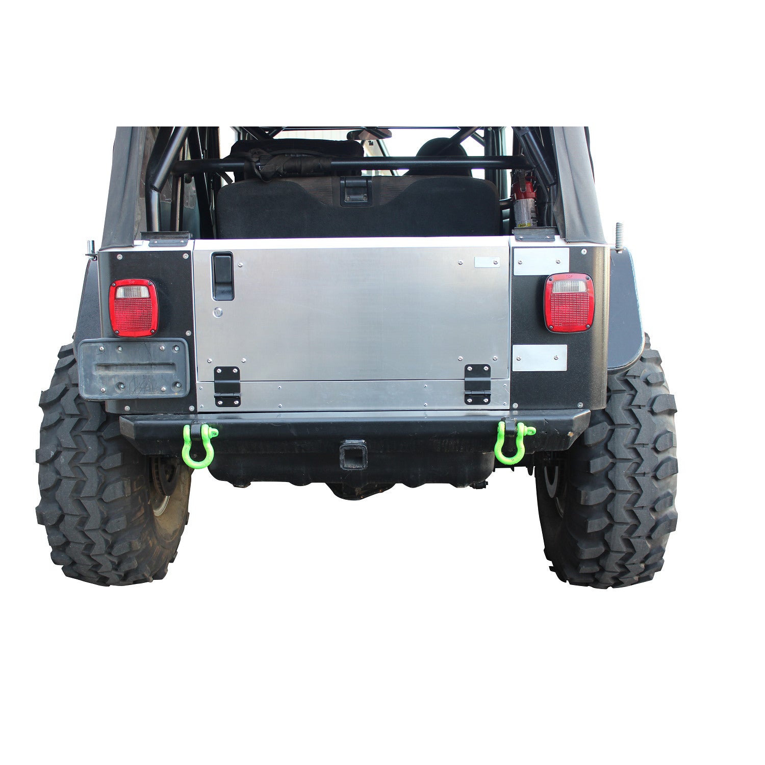 SWAG Jeep Wrangler "Flat Back" Aluminum Drop Down Tailgate Conversion Kit